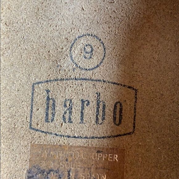 Barbo Tan Crochet Slide Sandals Sz 9 - Picture 5 of 6